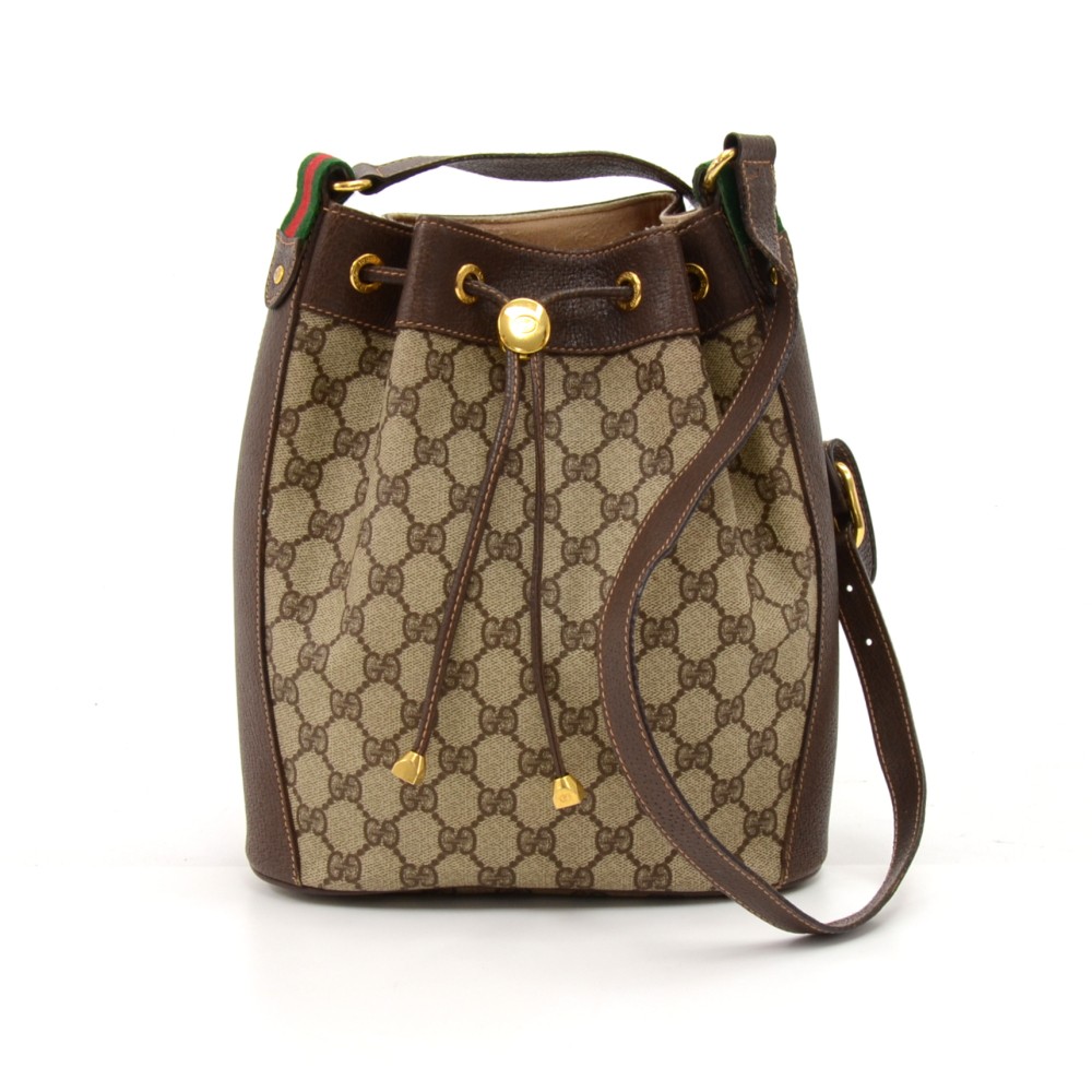 Gucci Vintage Gucci Accessory Collection Beige Gg Supreme Coated