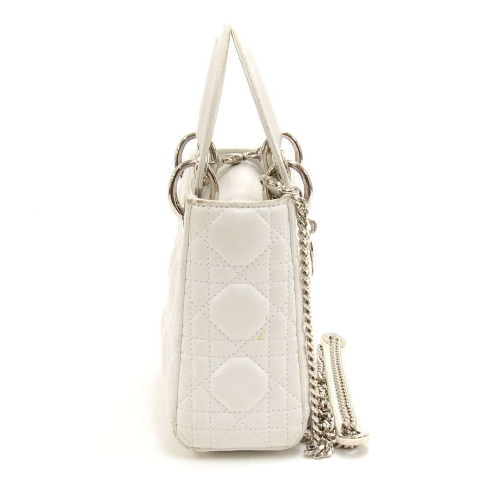 lady dior mini white
