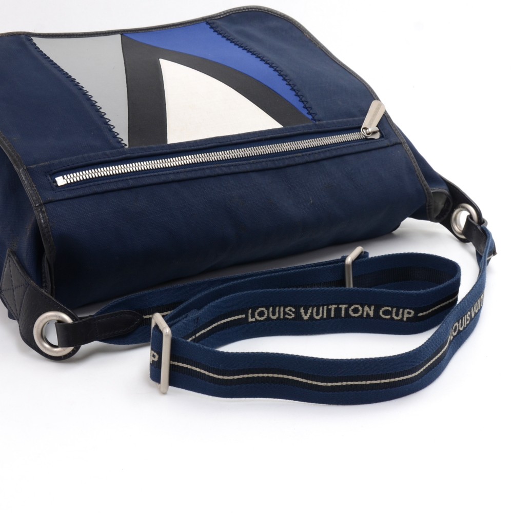 LOUIS VUITTON LV Cup Sac Marine Shoulder Bag PVC Leather Aboganie