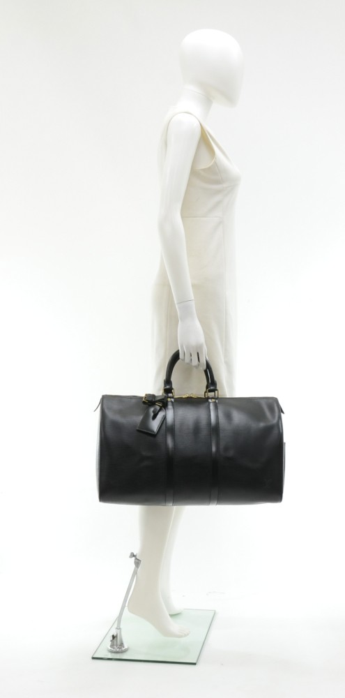 Louis Vuitton Keepall Bag Epi Leather 45 Black 220202177