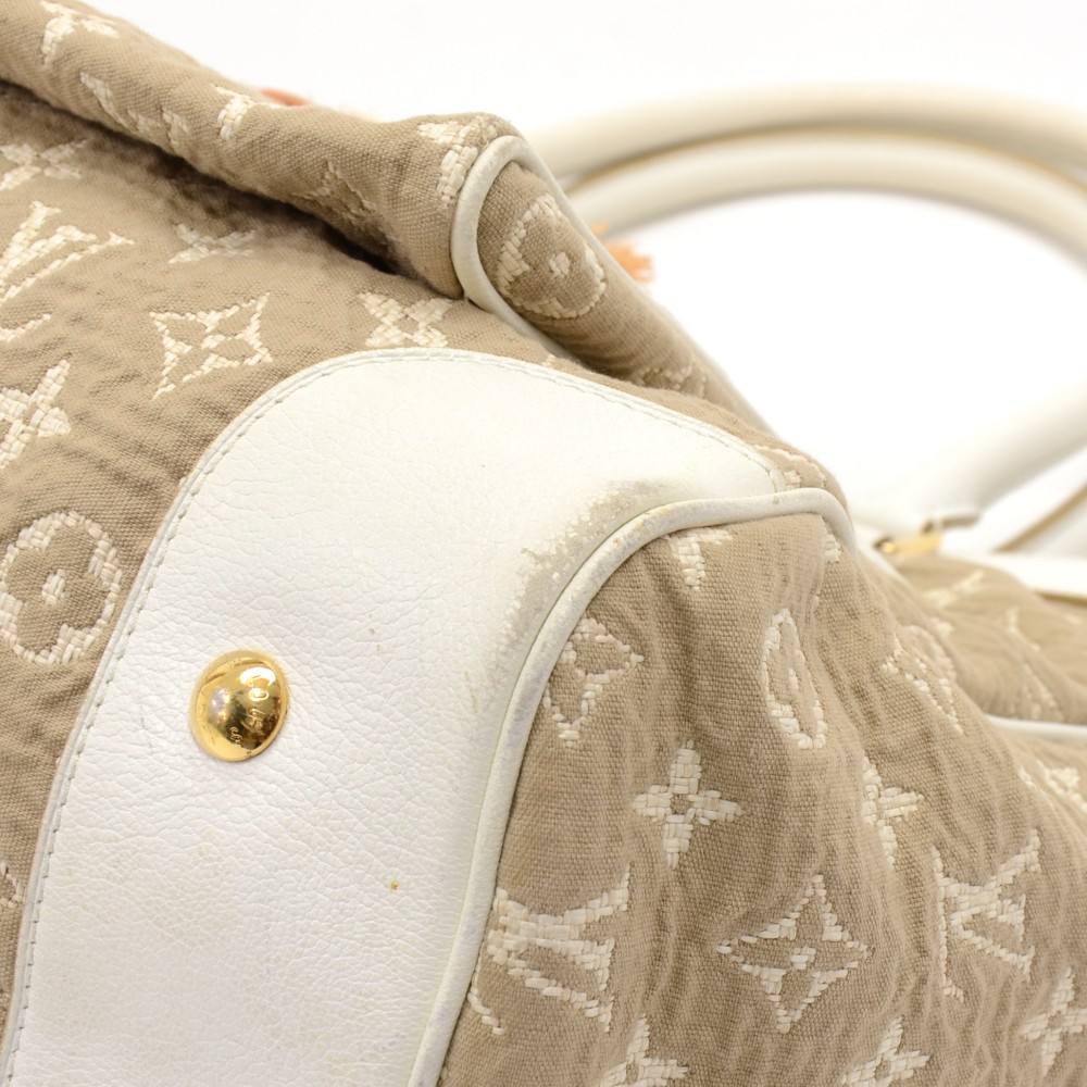 Louis Vuitton Brown Monogram Cabas Sabbia GM Beige Cloth Cloth ref.726240 -  Joli Closet