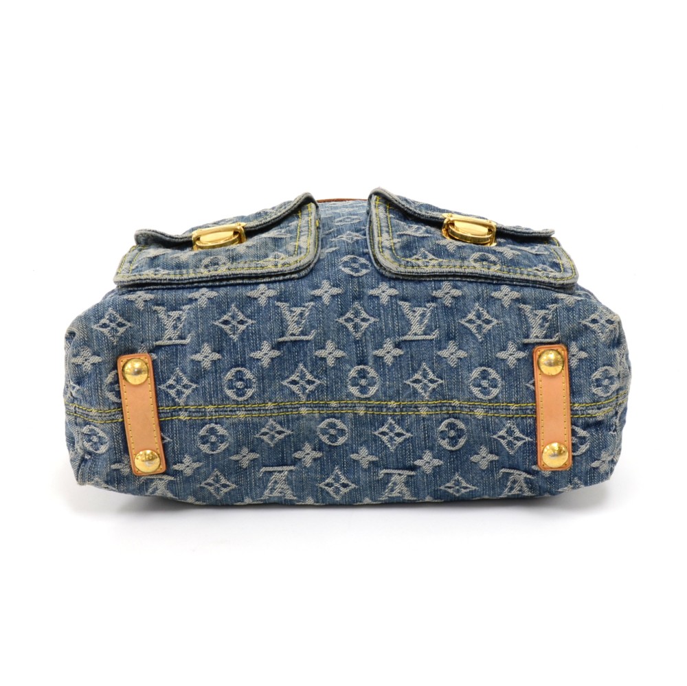 Bag charm Louis Vuitton Blue in Denim - Jeans - 37027662