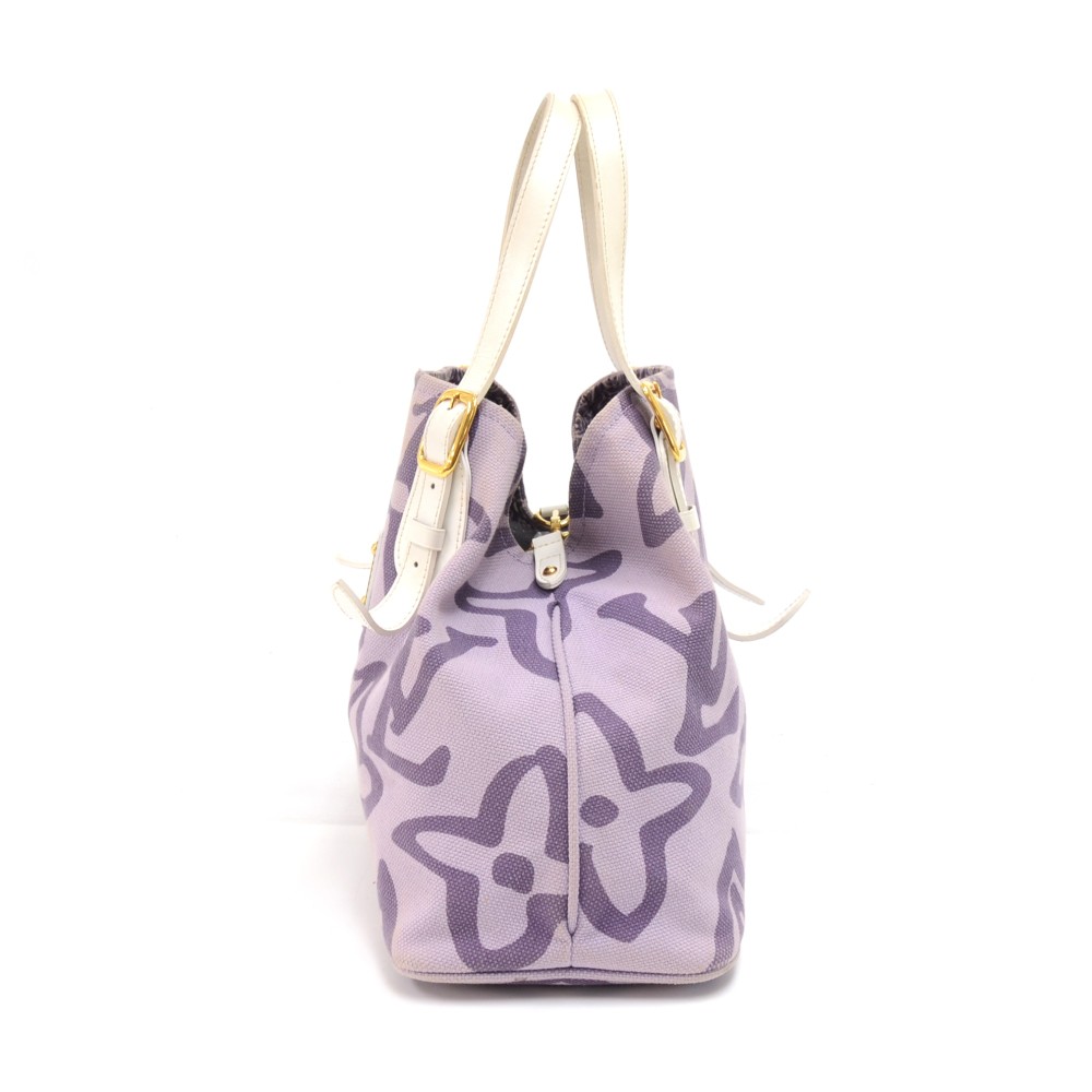 Louis Vuitton, Bags, Louis Vuitton Tahitienne Cabas Canvas Pm Purple