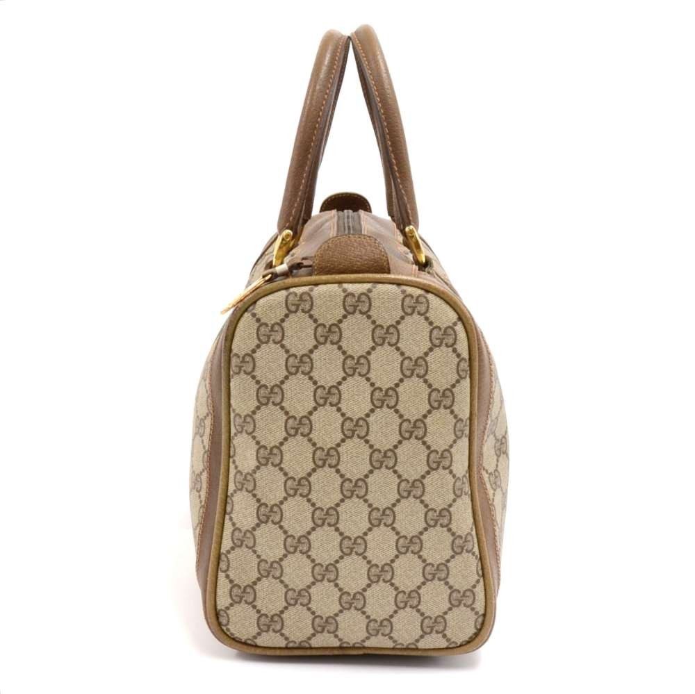 Boston bag in brown supreme canvas Gucci - Second Hand / Used – Vintega
