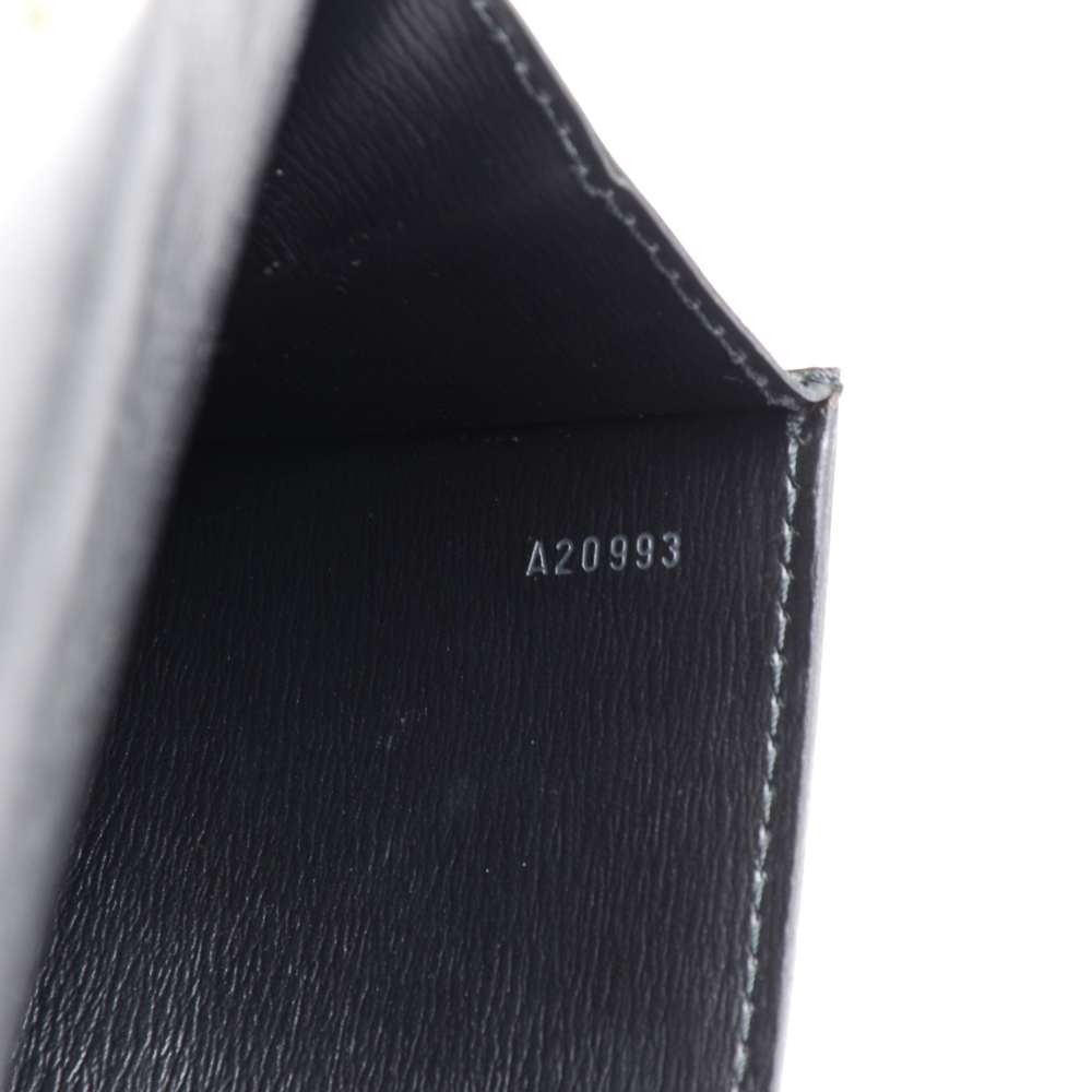 LOUIS VUITTON LV Arche Used Clutch Shoulder Bag Black Epi M52572 Vintage  #AG7 S