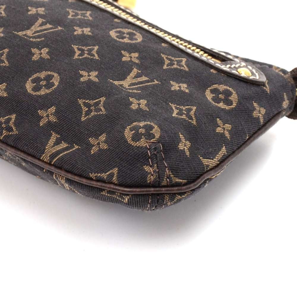 Louis Vuitton Fusain Brown Monogram Mini Lin Idylle Ballade Hobo Bag 3LZ1022