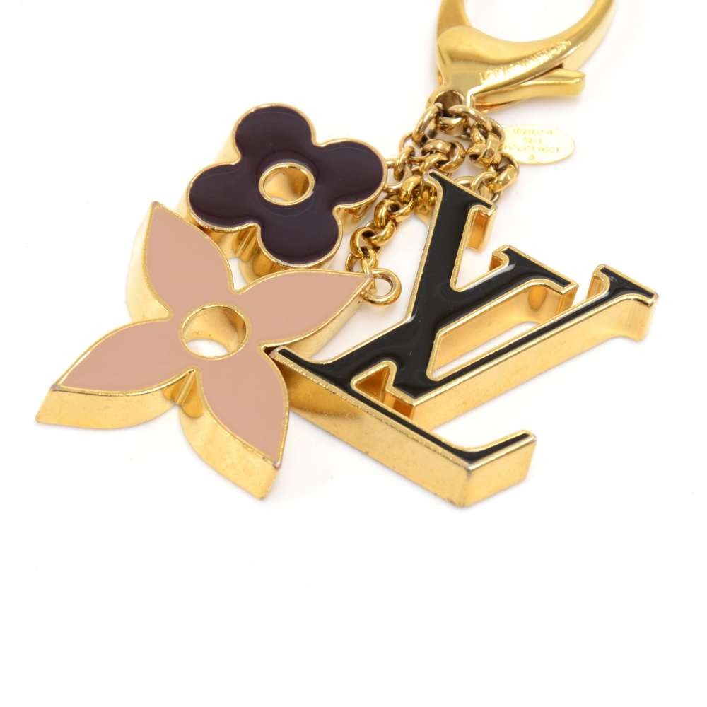 Louis Vuitton Louis Vuitton Fleur de Monogram Gold Tone Key Chain