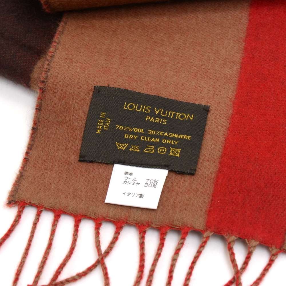 Louis Vuitton - Authenticated Scarf - Cashmere Multicolour Striped for Men, Never Worn