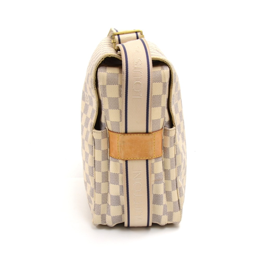 Louis Vuitton Vintage - Damier Azur Naviglio Bag - White Ivory Blue - Damier  Leather Handbag - Luxury High Quality - Avvenice