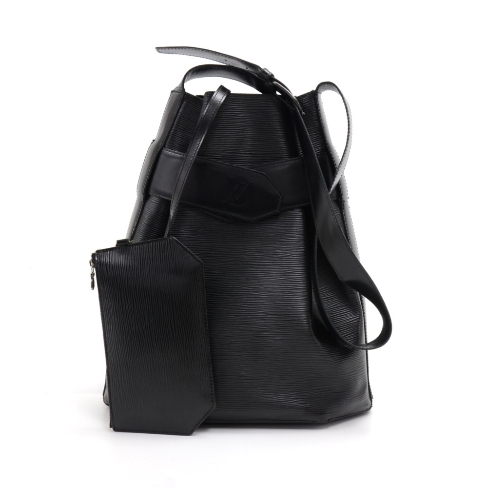 LOUIS VUITTON Shoulder Bag M80155 Sac DePaul GM Epi Leather Black Wome –