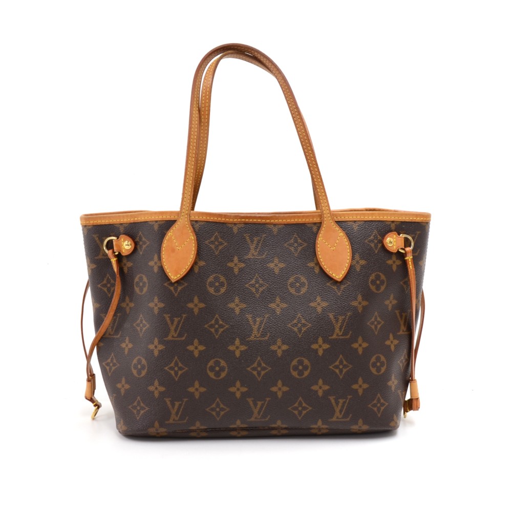 Used Louis Vuitton Neverfull Pm Brw/Pvc/Brw Bag