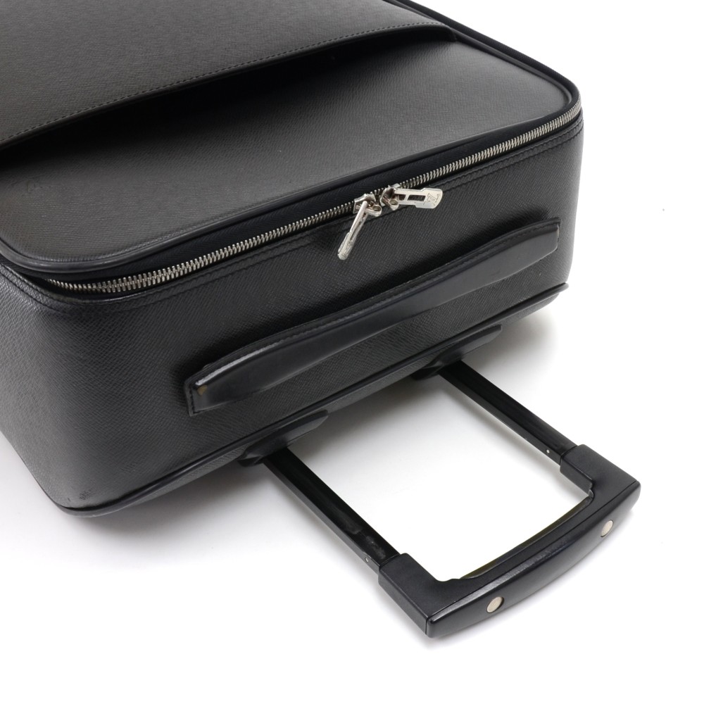 Louis Vuitton Black Taiga Leather Pegase Legere 55 Business Suitcase