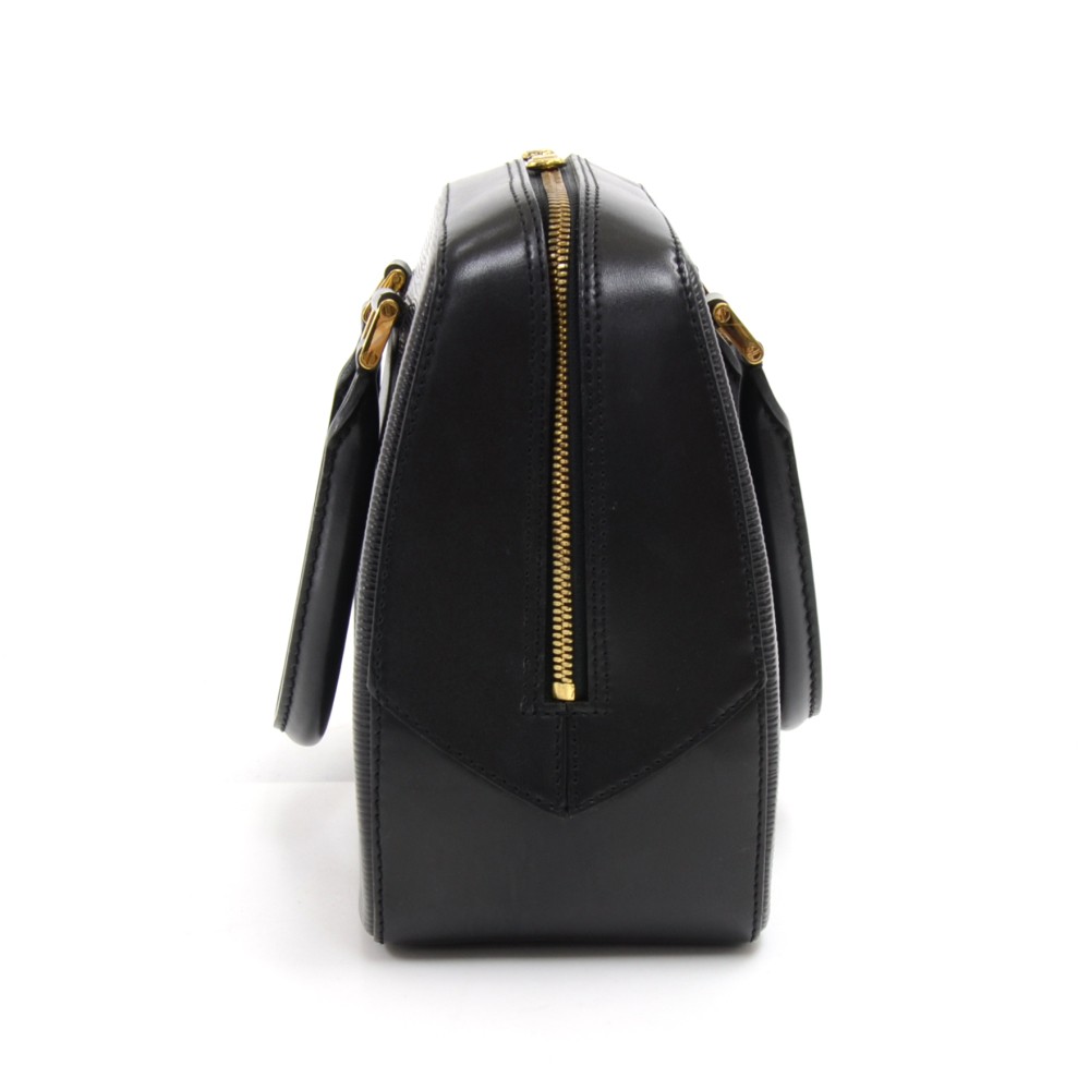 Louis Vuitton Vintage Louis Vuitton Sablon Black Epi Leather Handbag