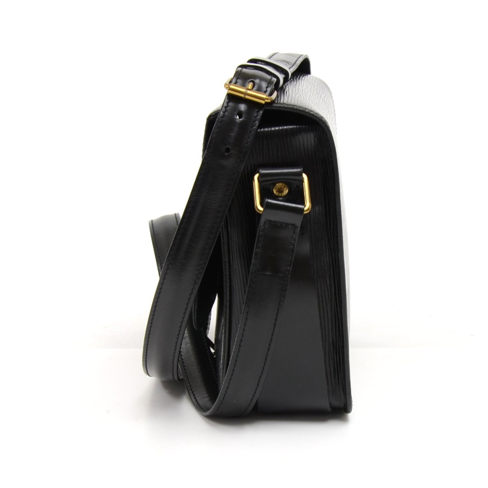 LOUIS VUITTON Epi Cartouchiere MM Shoulder Bag Black Noir M52242 LV Auth  38973 Leather ref.982635 - Joli Closet