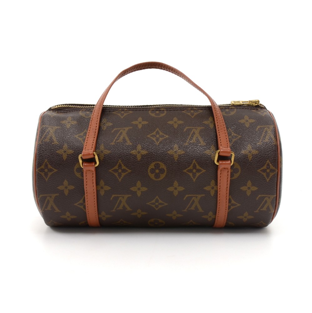 Papillon cloth handbag Louis Vuitton Brown in Cloth - 35598747