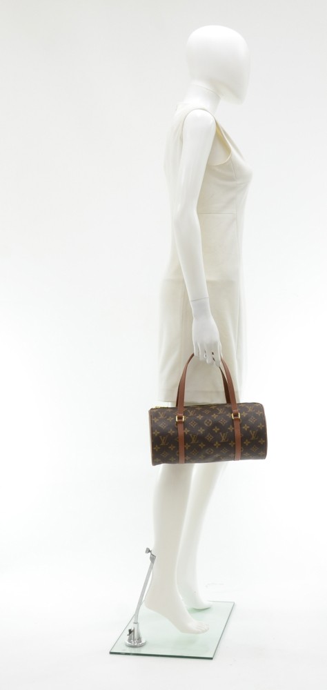 Louis Vuitton Papillon 30 Monogram Canvas Hand Bag + Pouch For Sale at  1stDibs