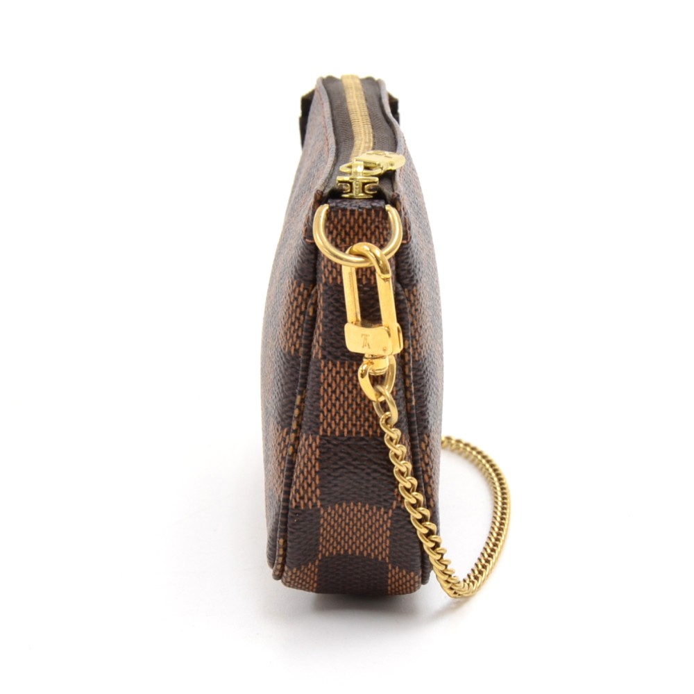 Louis Vuitton Mini Pochette Accessoires Damier Ebene Canvas Brown Pris -  BougieHabit