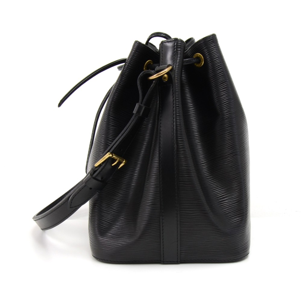 BB - Bolso de mano Louis Vuitton petit Noé en cuero Epi negro