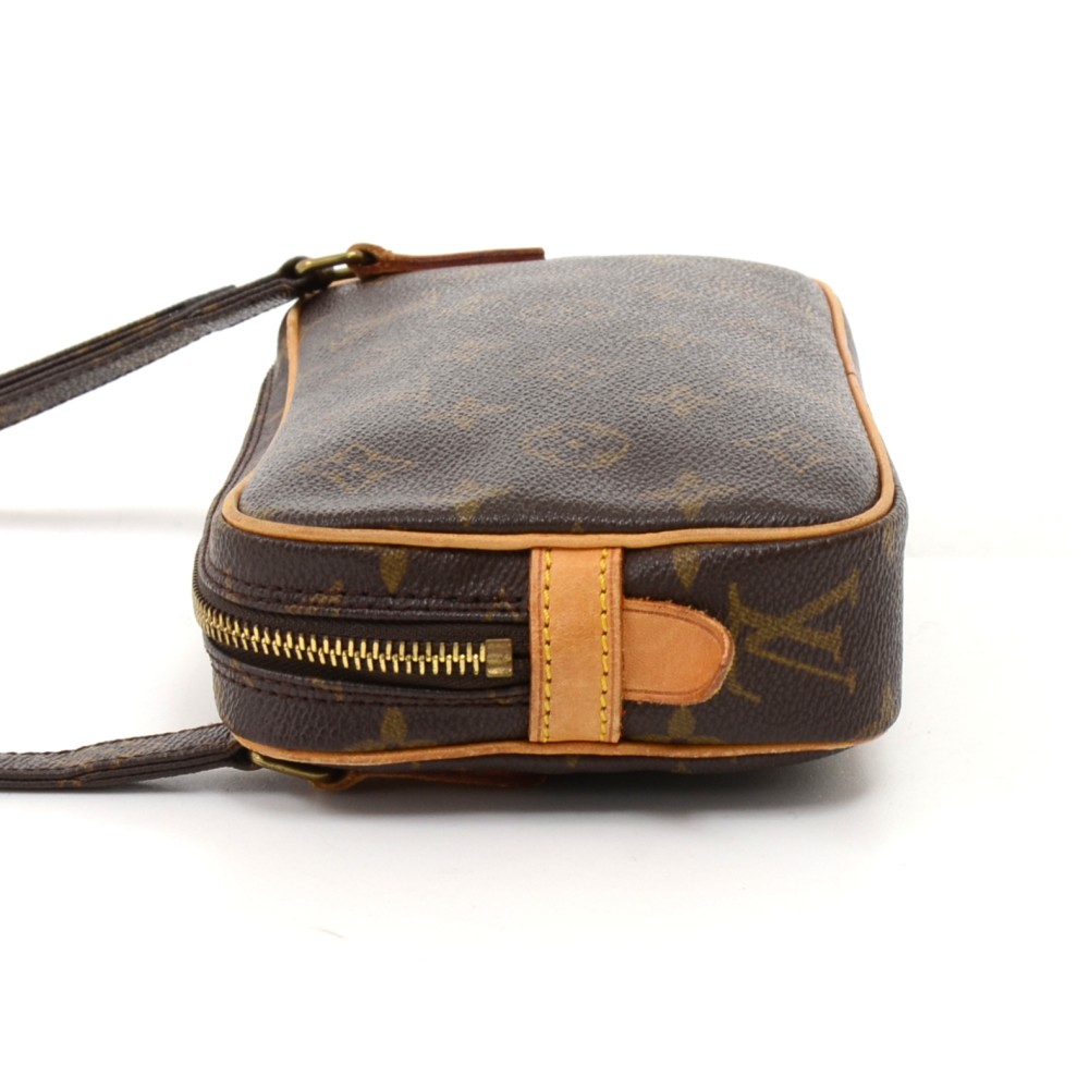 Louis Vuitton Vintage Brown Monogram Pochette Marly Bandoulière Canvas Crossbody  Bag, Best Price and Reviews