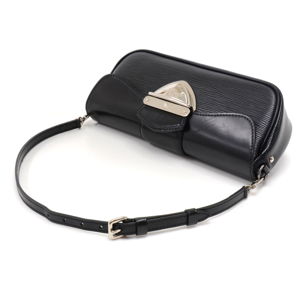 Louis Vuitton // Black 2008 Epi Pochette Montaigne Bag – VSP
