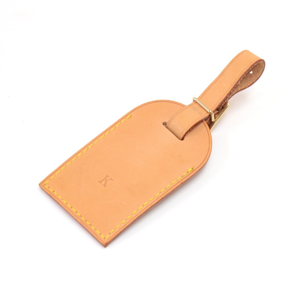 Louis Vuitton Vachetta Leather Luggage Tag & Handle Keeper (1