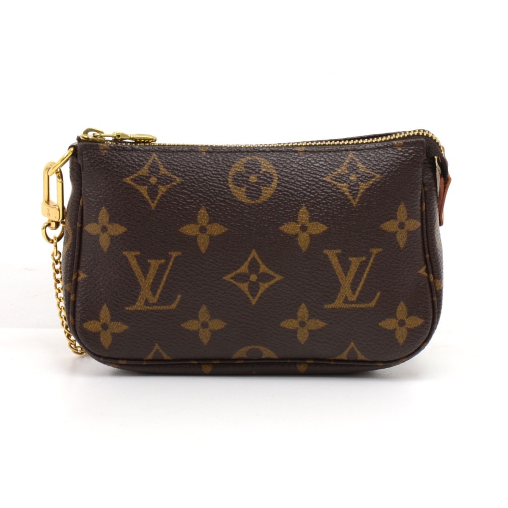 Louis Vuitton Mini Pochette Accessoires Handbag Evening Bags Clutches  (Monogram) : : Shoes & Handbags