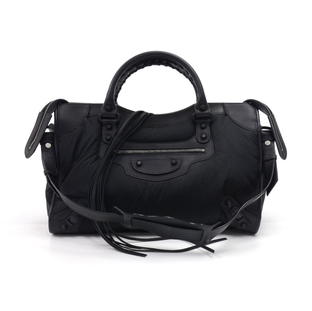 Balenciaga Wheel Logo Nylon Sling Bag In Black White  eBay