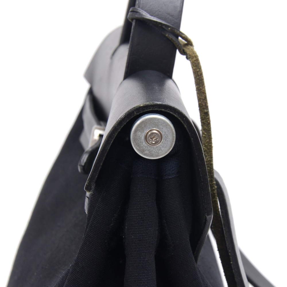 Hermes Black Canvas and Leather 2-in-1 Herbag PM Backpack – STYLISHTOP