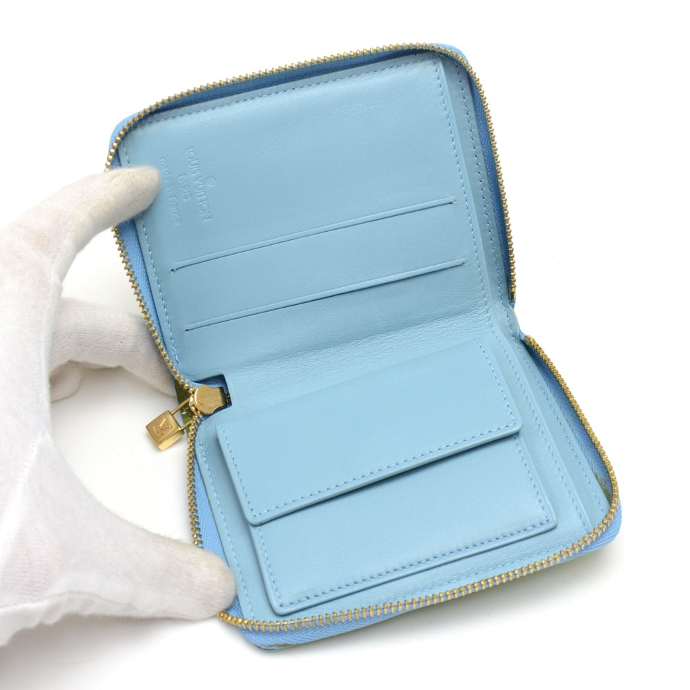 Louis Vuitton Blue Vintage 2002 Compact Wallet