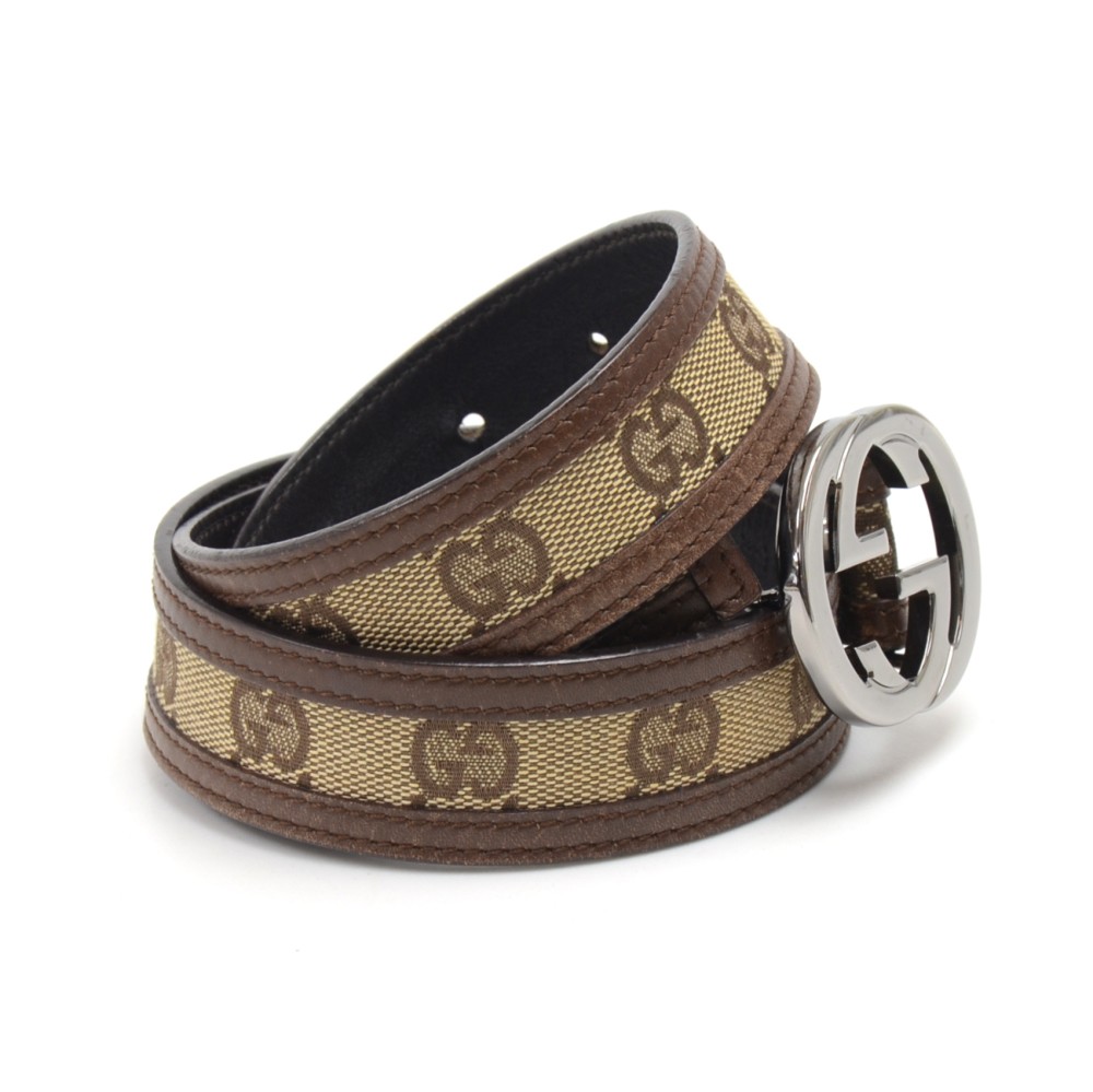 Gucci GG Canvas Belt - Neutrals Belts, Accessories - GUC1315526