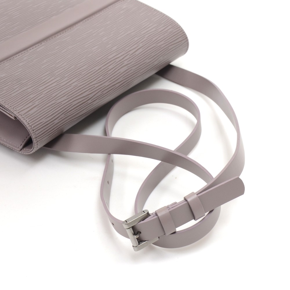 Louis Vuitton Ramatuelle Lilac Epi 866912 Grey Leather Shoulder