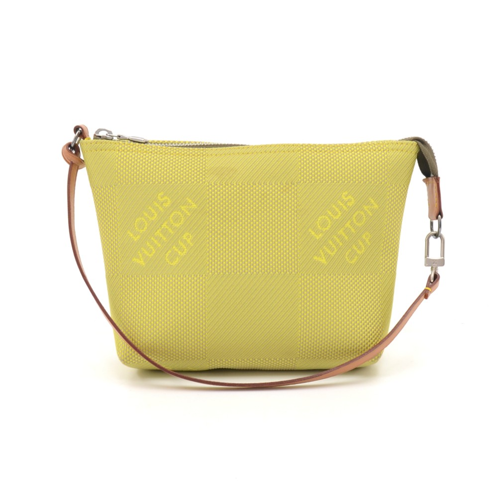 Louis Vuitton, Bags, Louis Vuitton Lv Cup Damier Shoulder Pochette Lime  Green