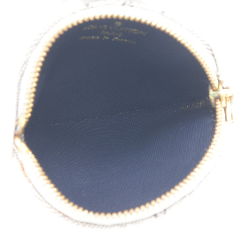 Louis Vuitton Round Coin Purse Mini Lin Blue 75951258