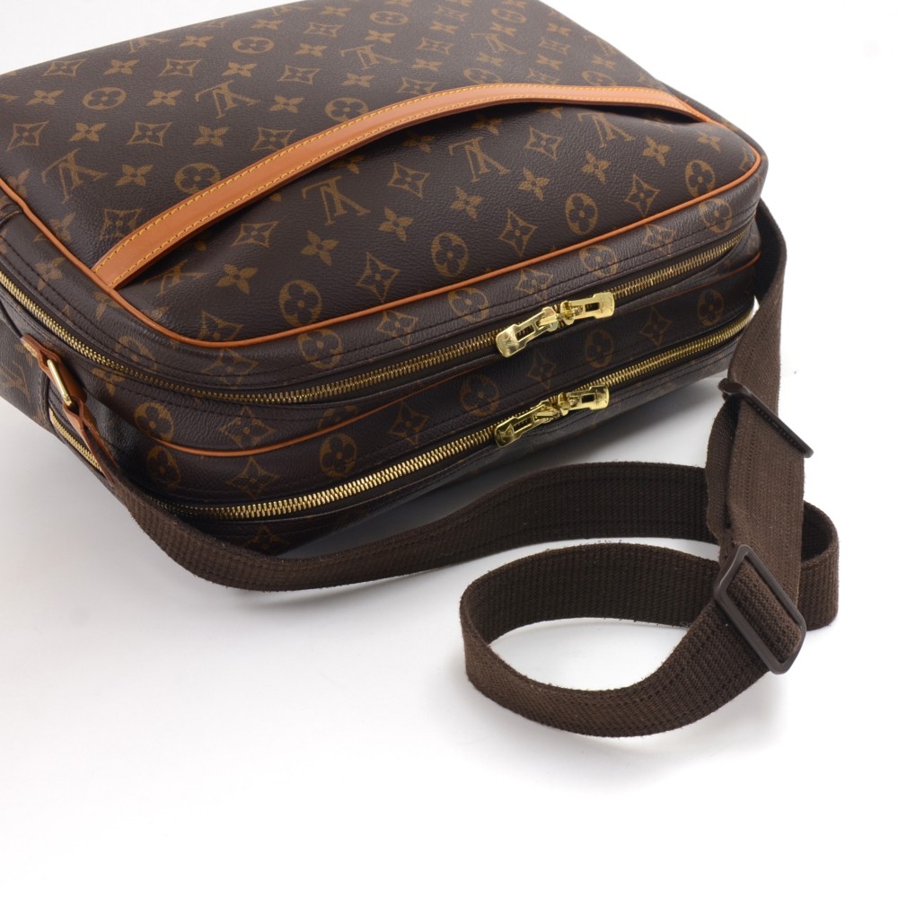 Authentic Louis Vuitton Monogram Reporter GM Shoulder Bag M45252 LV Junk  2886G