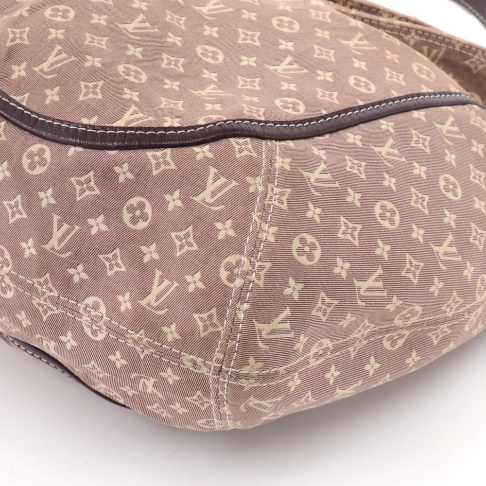 Authentic Louis Vuitton Brown Monogram Fabric Idylle Romance Fusion Hobo Bag