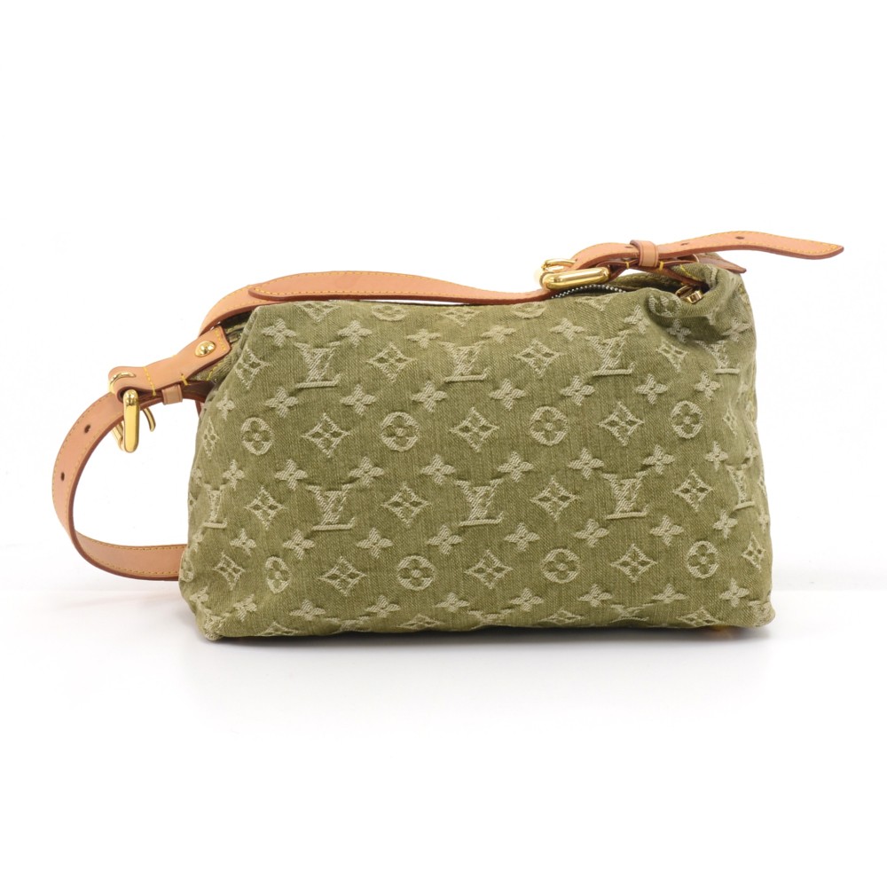 Baggy handbag Louis Vuitton Green in Denim - Jeans - 31919335