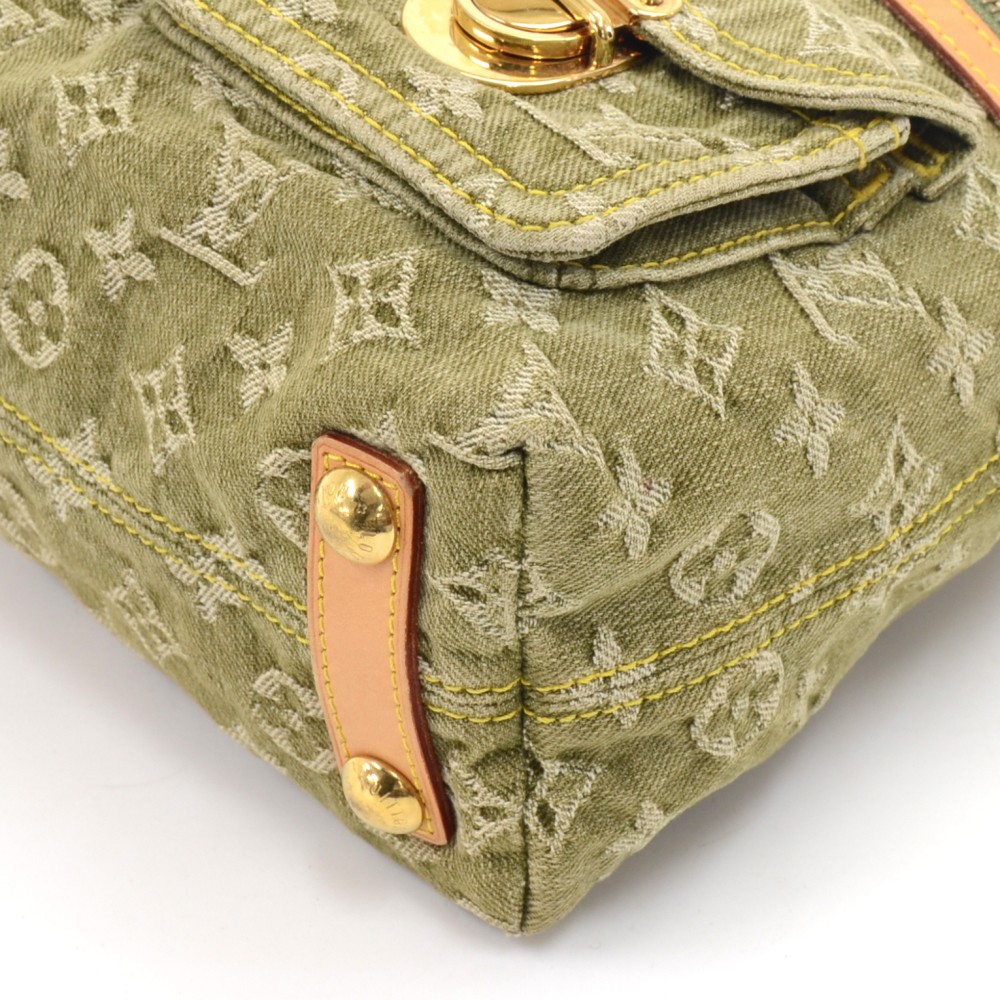 Louis Vuitton Denim Baggy Crossbody Bag in Khaki Green – Nitryl