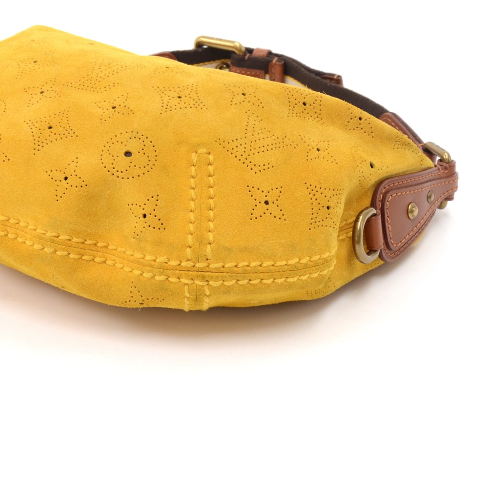 New Condition- Louis Vuitton Limited Edition Brown Onatah Suede Fleurs PM  Bag