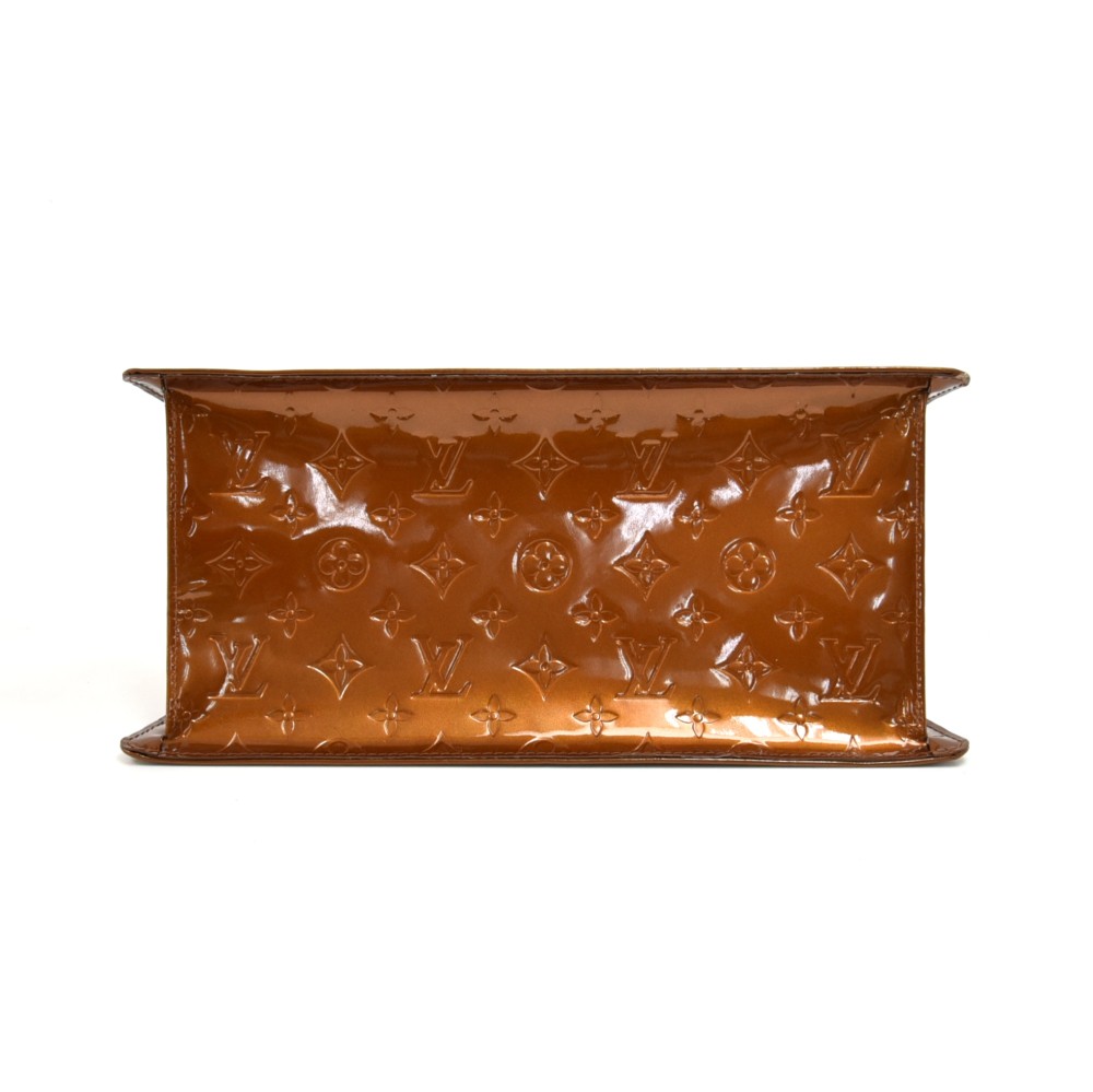 Louis Vuitton, Bags, Louis Vuitton Forsyth Handbag Monogram Vernis Gm  Orange Brown Unique