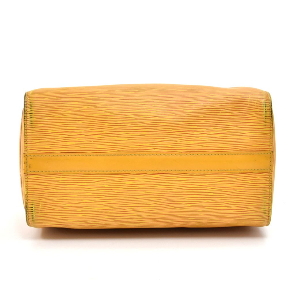 Louis Vuitton 2000s Small Speedy Yellow 25 Epi Leather Bag · INTO