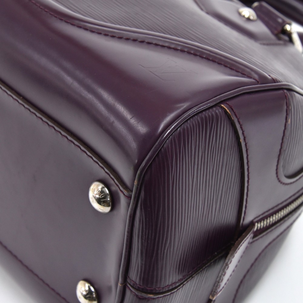Louis Vuitton Purple Epi Bowling Montaigne PM Leather ref.426739