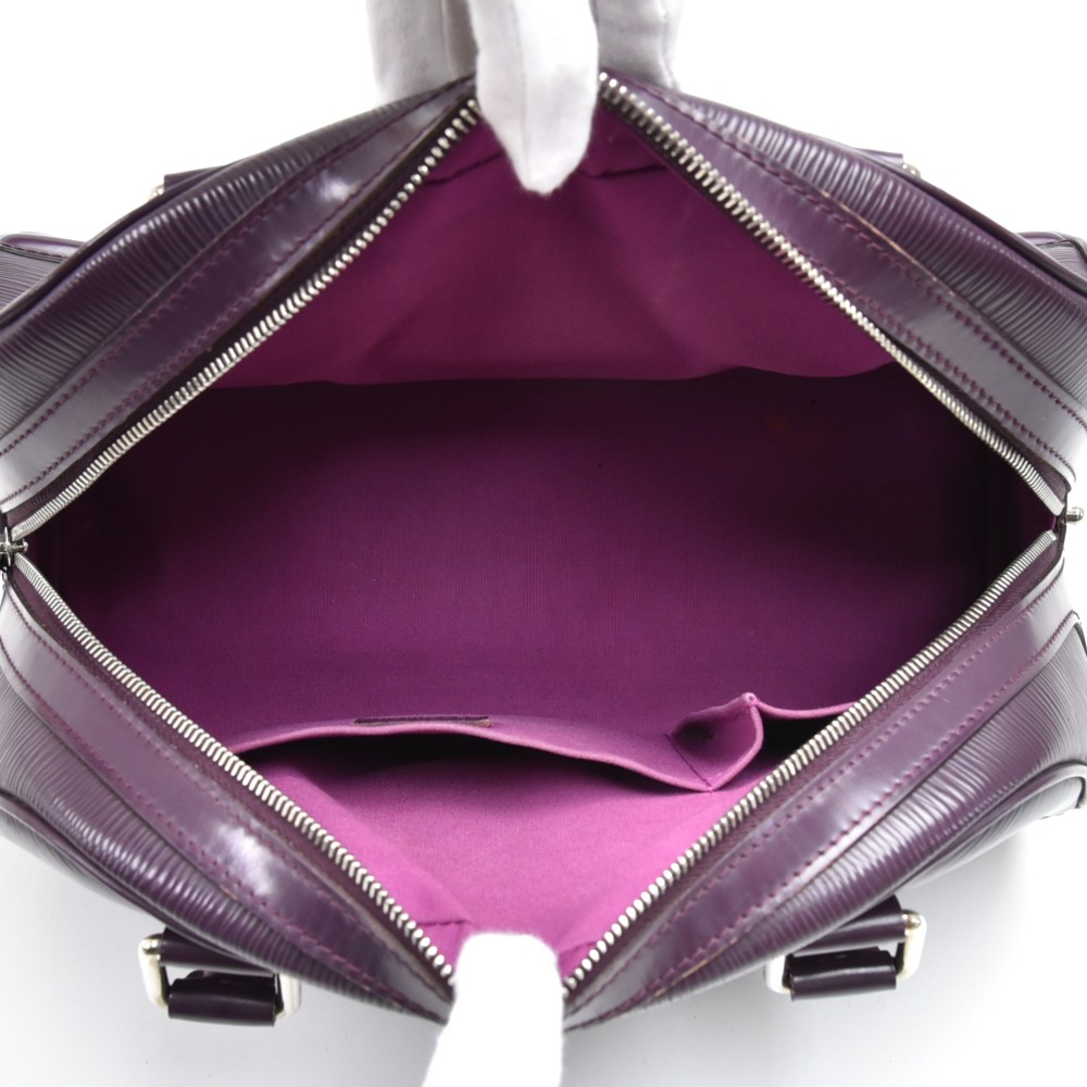 Louis Vuitton Louis Vuitton Bowling Montaigne PM Cassis Purple Epi