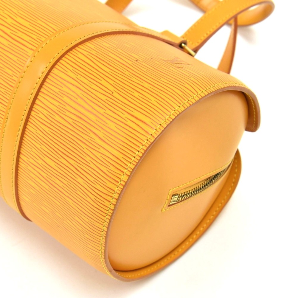 Vintage Louis Vuitton Soufflot Cipango Gold Epi leather bag +