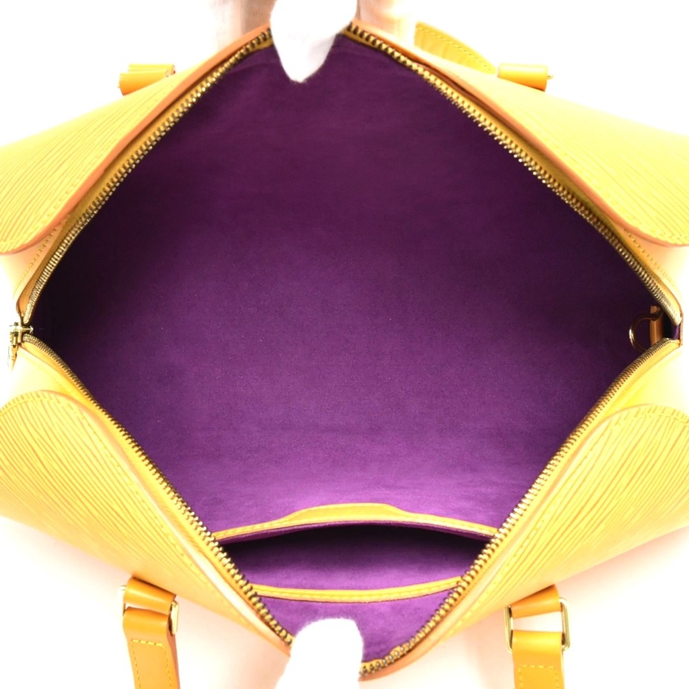 Yellow Louis Vuitton Epi Soufflot Shoulder Bag at 1stDibs