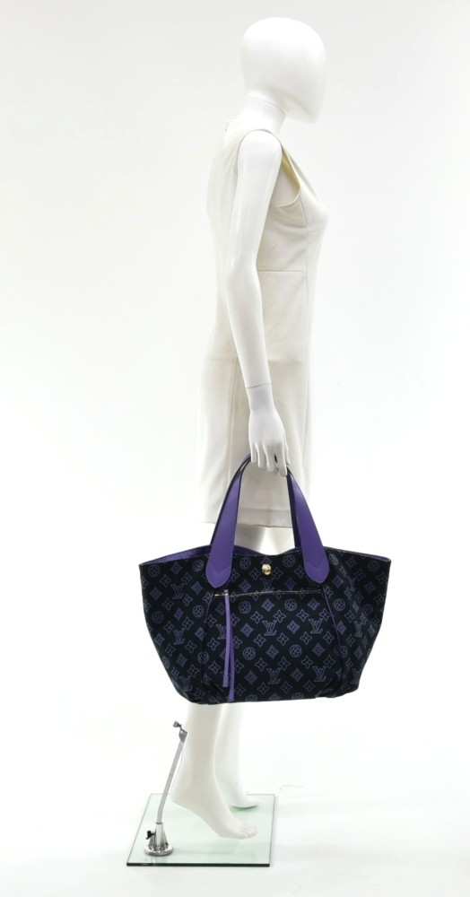 Louis Vuitton Louis Vuitton Cabas Ipanema PM Purple Monogram Cotton