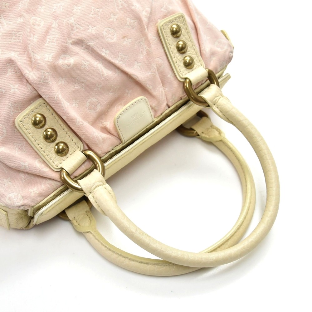 LOUIS VUITTON M40064 Mini Lin Trapeze GM Hand Bag Monogram Rose Pink Ex++