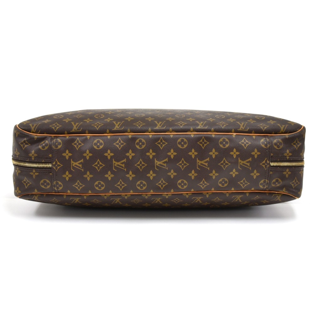 USED LV LOUIS VUITTON MONOGRAM ALIZE 1 POCHE TRAVEL BAG Used 24h