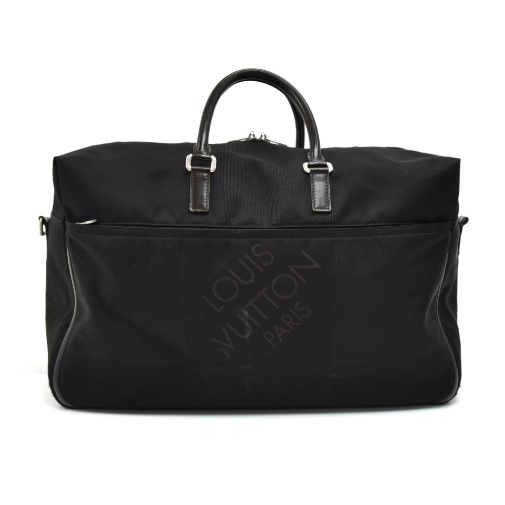 Louis Vuitton Black Canvas Geant Souverain Duffle Bag Louis Vuitton