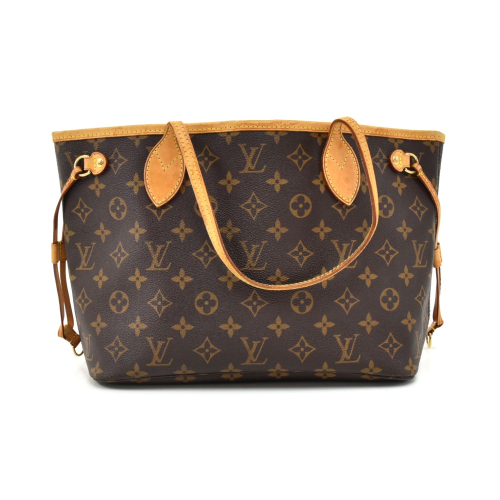 Neverfull PM bag in brown monogram canvas Louis Vuitton - Second