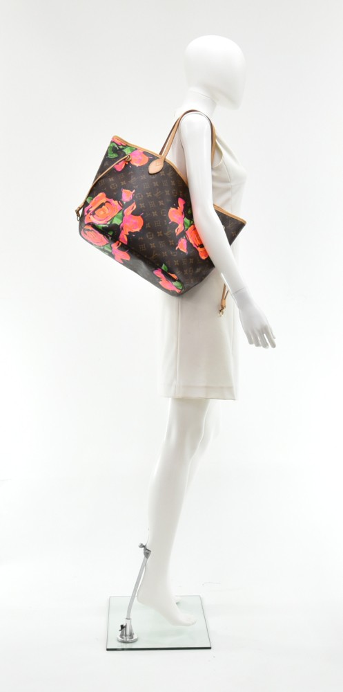 Louis Vuitton Stephen Sprouse Monogram Roses Neverfull MM Tote Bag 1230lv3